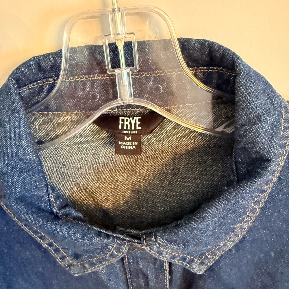Frye Blue Denim Mini Dress - Picture 3 of 4